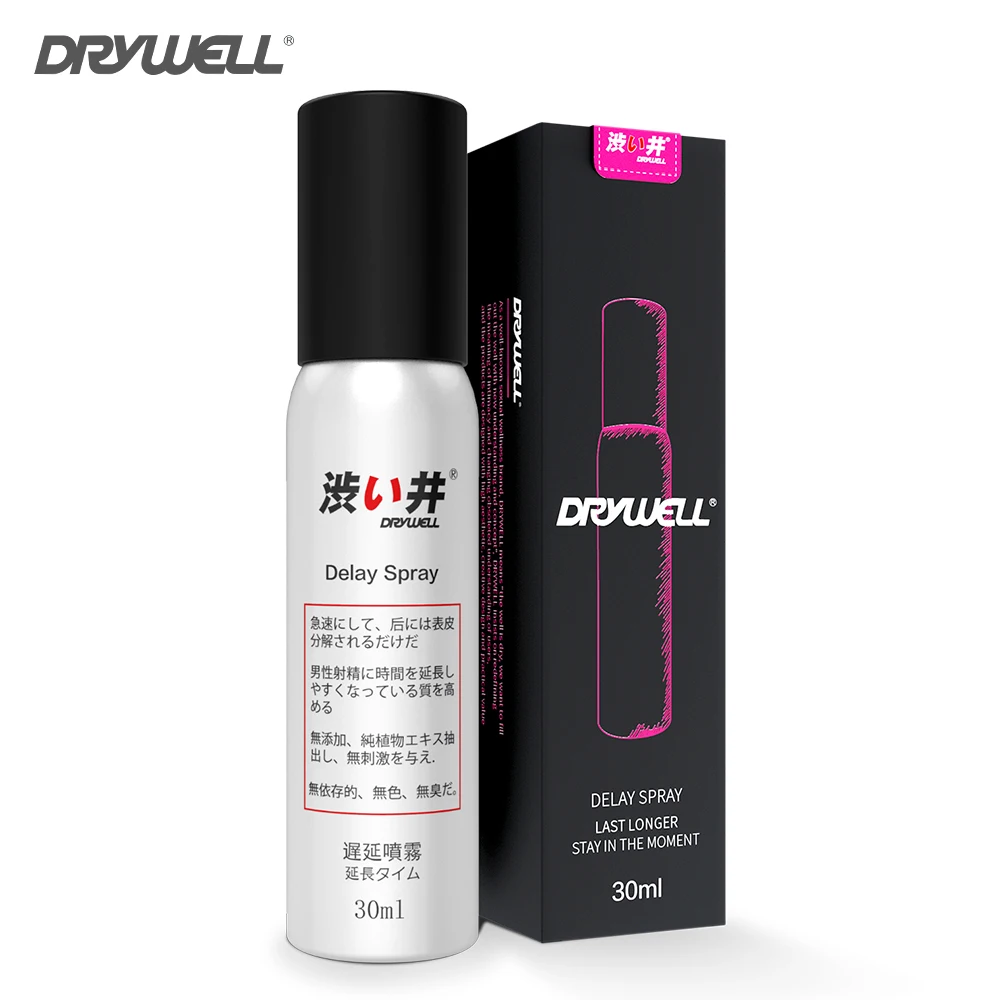 DRY WELL Пролонгатор спрей для мужчин продлевает половой акт и помогает отсрочить эякуляцию не вызывая побочных эффектов, натуральной основе секс игрушка для Преждевременная эякуляция
