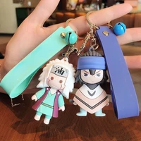 anime naruto silicone cute cartoon doll keychain pendant creative cartoon backpack schoolbag pendant small commodity gift
