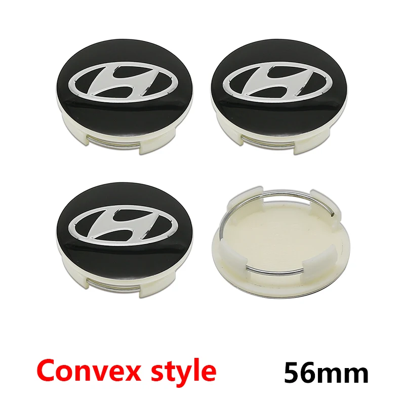 

ABS 56/58/60/65 мм 3D эмблема автомобиля, центральная крышка ступицы колеса, значок, аксессуары для Hyundai I10 I20 I30 Getz Accent Elantra Santa