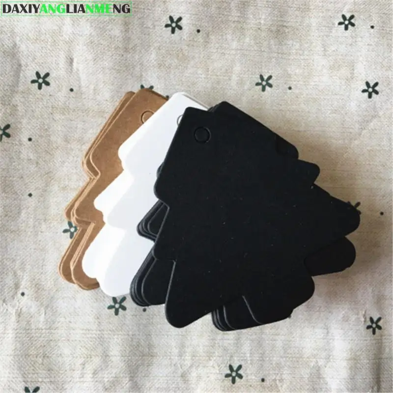 

Black Cardboard Christmas Tree Tag Baking Listing Blank Mark Marking Hand Card 5.5*5.4