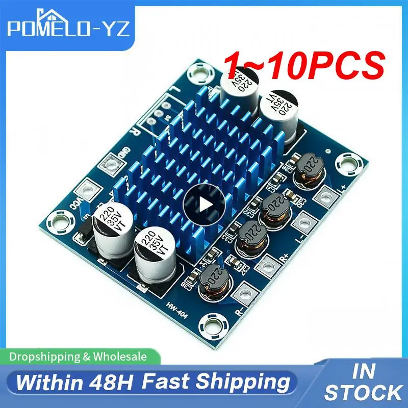 

Цифровой стерео аудио усилитель мощности, 1 ~ 10 шт., Φ 30 Вт + 30 Вт, 2,0 каналов, плата DC 8-26 в 3A