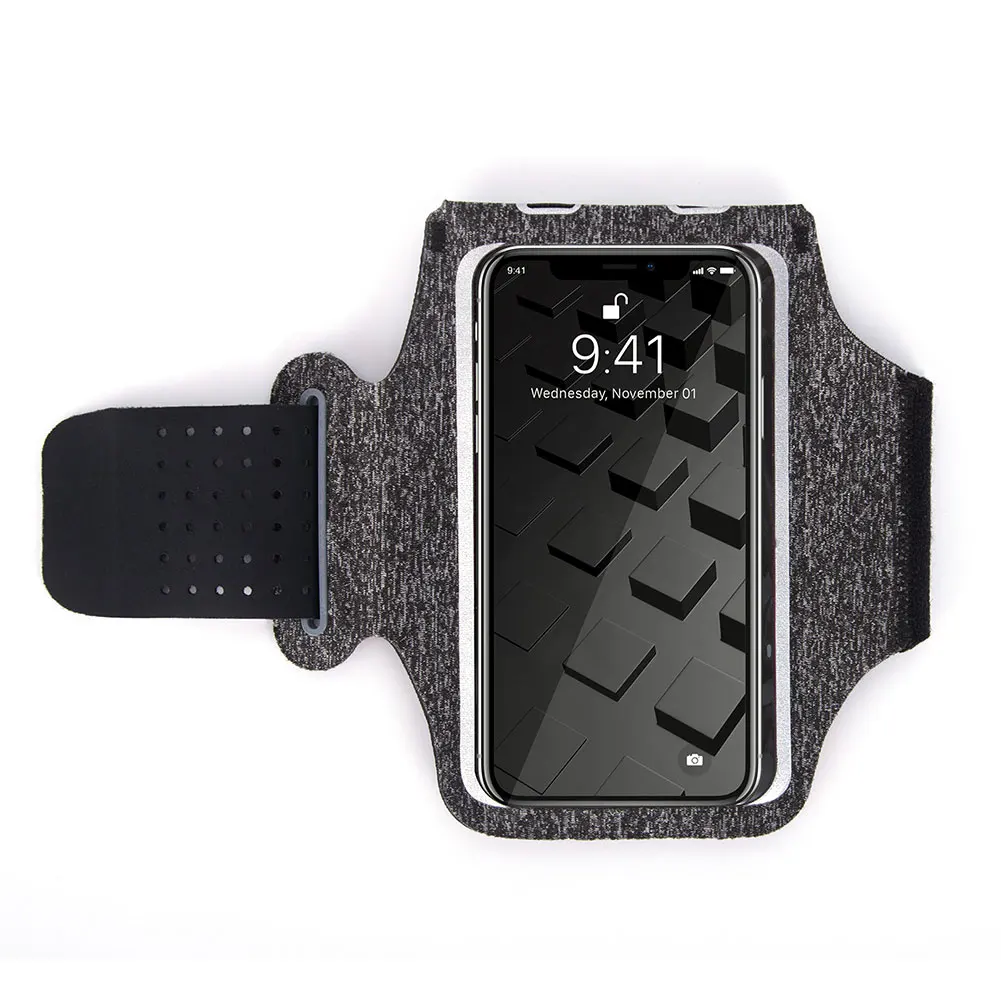 

Cycling Armband Phone Pouch Jogging Gym Fitness Side Pocket Holder Exercise Hiking Elastic Workout Sports Running Anti Slip