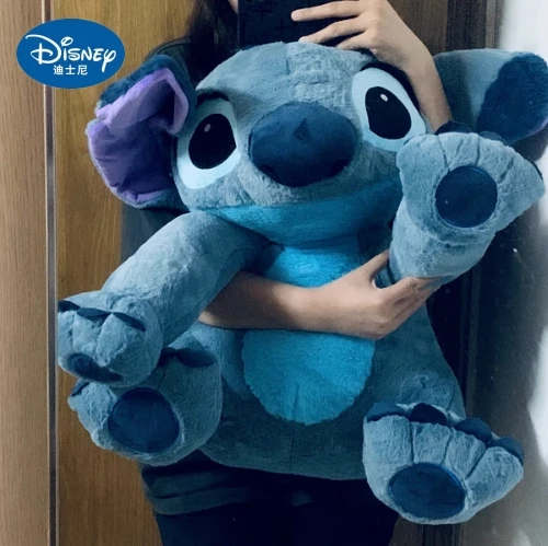 Hot Disney Large Size Lilo&stitch Plush Stuffed Doll Kawaii Animal Cartoon Couple Softmaterial Sleepingpillow Toy Kids Girl Gift