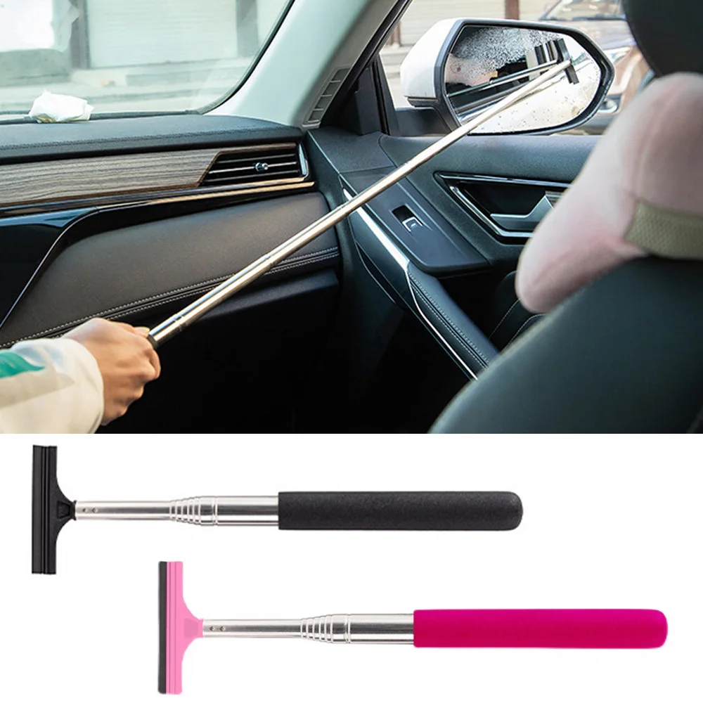 

21-98 cm Adjustable Wiper Auto Water Cleaner Car Rearview Mirror Scraper Anti-fogging Anti-raining Safe Driving Car Accessory