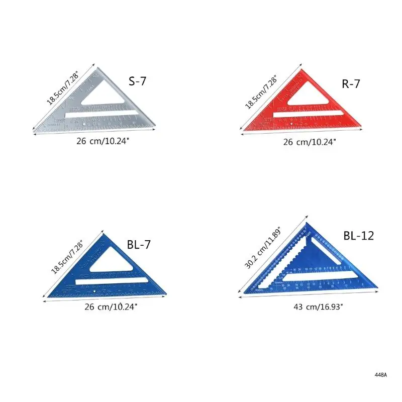 Точный столярный квадратный инструмент треугольная линейка транспортир