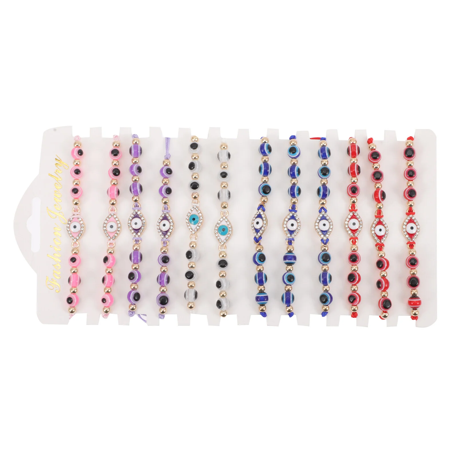 

12 Pcs Eye Bracelet Resin Chain Friendship Bracelets Kids Simple Women Plastic Child Jewelry