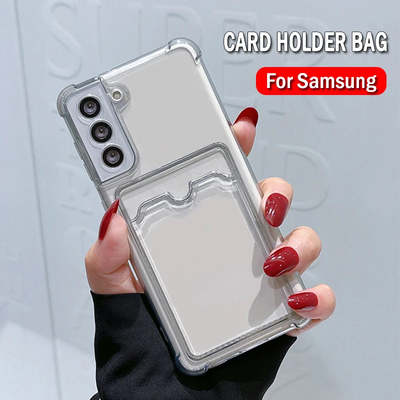 

Hot Sales For Samsung S20 FE S21 Ultra S10 Plus Note 9 10 20 Ultra A12 A52 A72 A32 Shockproof Cover Holder Bag Transparent Phone