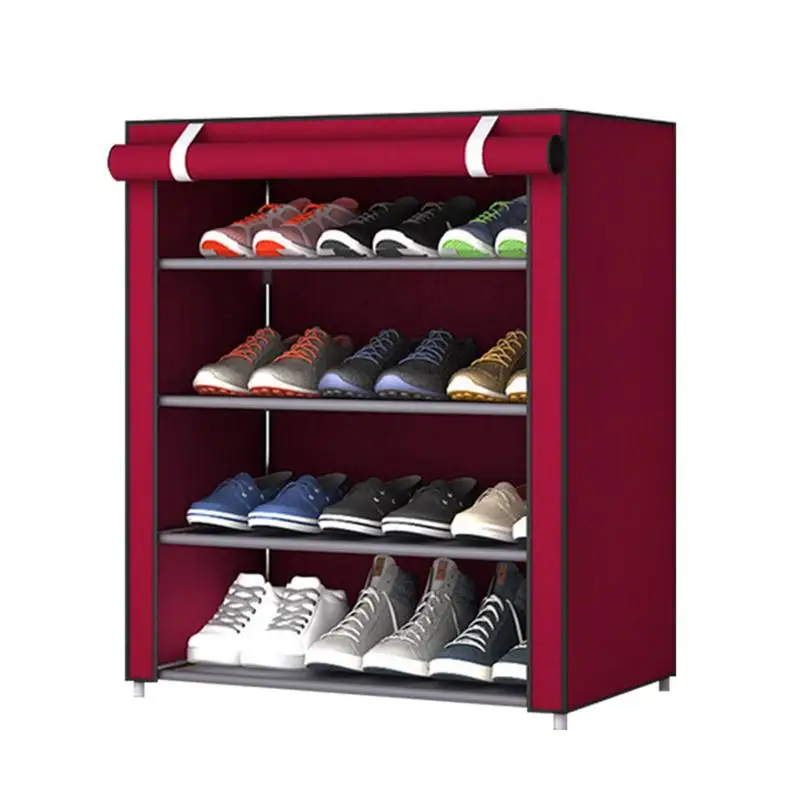 

Shoe Rack Organizer 5-Tier Shoe Storage Shelf Non-woven Shoe Organizer For Entryway And Closet Hallway Hold 8-12 Pairs Of Boots