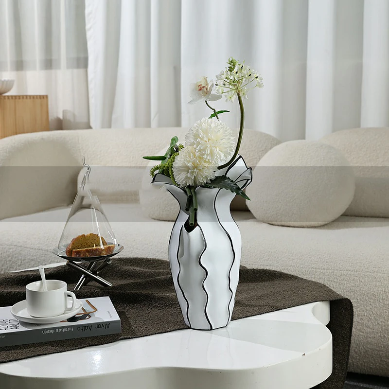 Скандинавский стиль абстрактное искусство полосатый цветок распродажа офисная