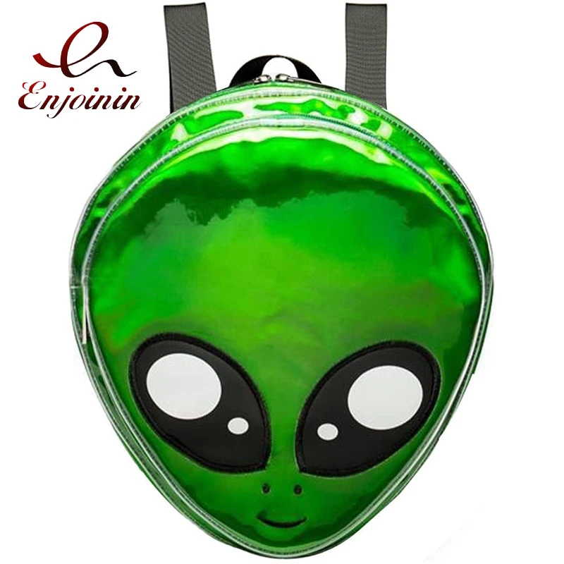 Рюкзак в форме инопланетянина для женщин модный школьный ранец