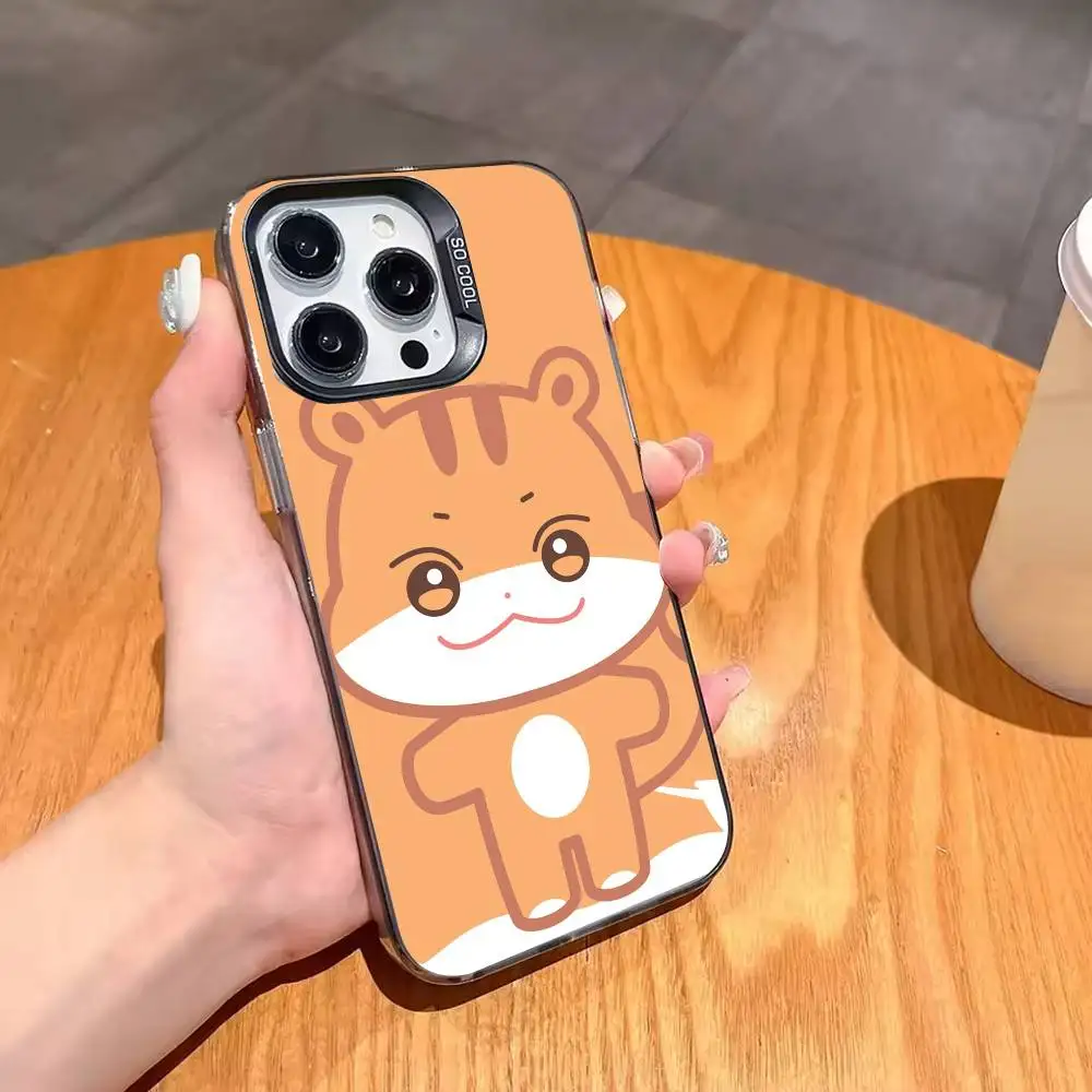 Фото C-Cute A-ANITEEZ чехол для телефона для iPhone 17 16 15 14 13 12 Pro Max серый черный матовый лазерный металлик Aurora Funda №4