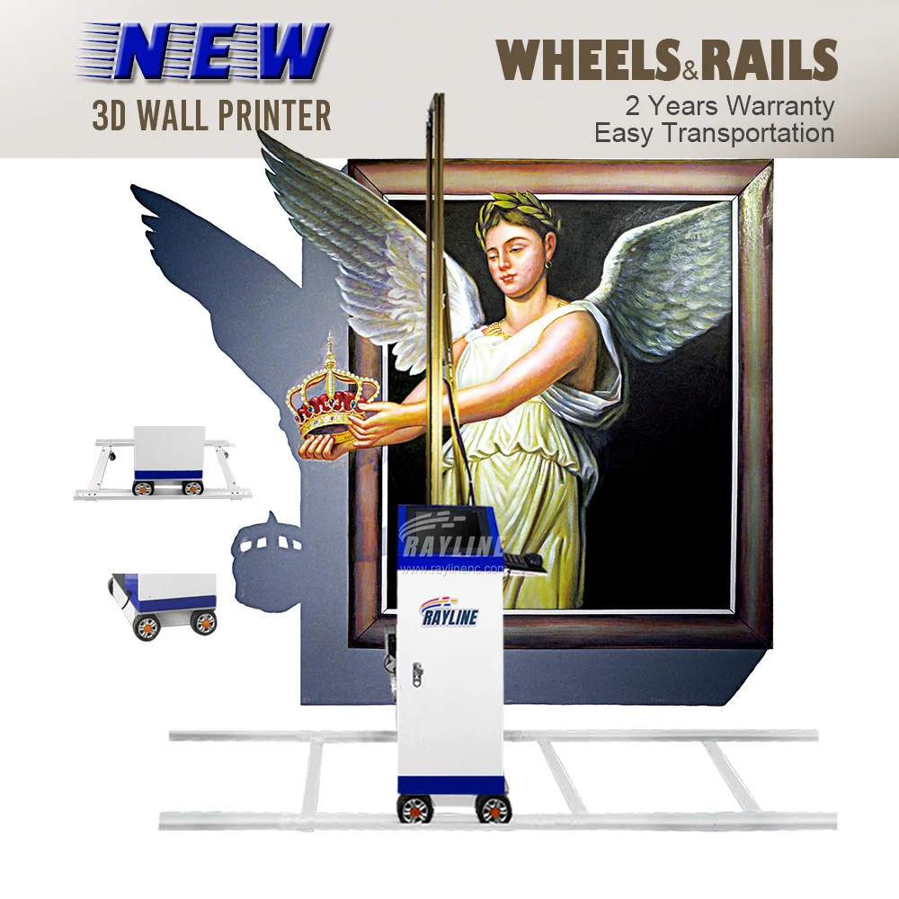 3D-принтер настенный вертикальный с широкоформатной картиной маслом 4K HD