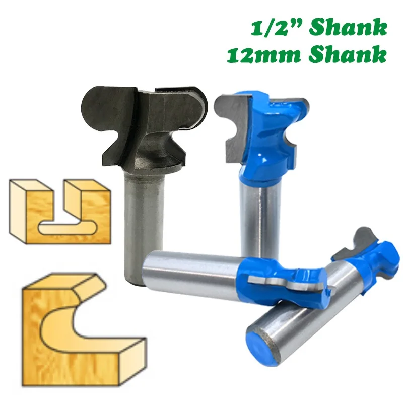 

12mm 1/2" Shank 12.7mm Double Finger Router Bits for Wood Industrial Grade Milling Cutter Woodworking Tools