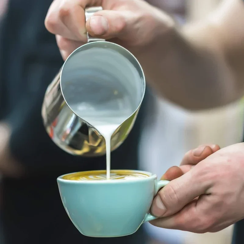 Кувшин для вспенивания молока из нержавеющей стали кувшин чашка с цветком