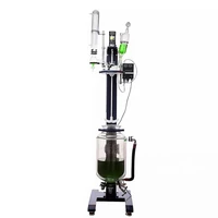 zoibkd supply 10l electric lifting rotating double glass reactor laboratory jacketed vacuum distillation