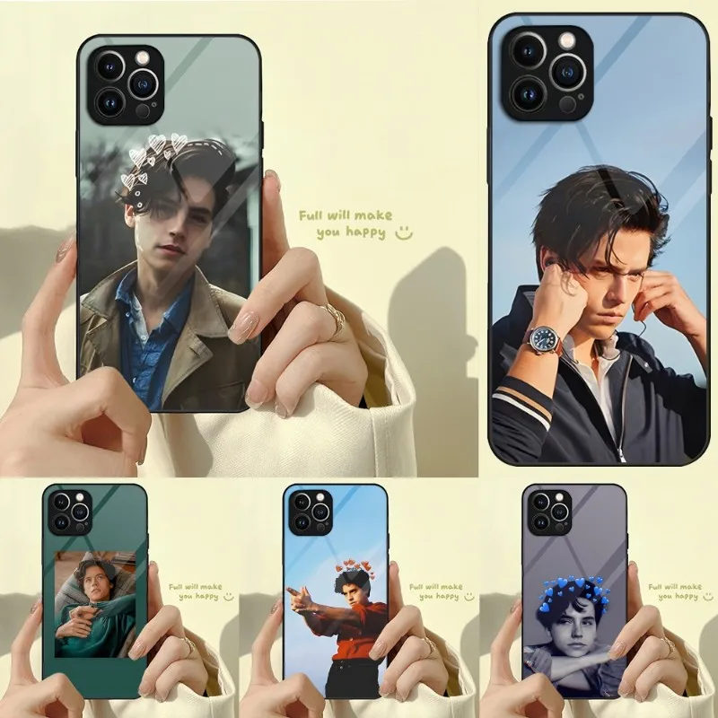 Cole Sprouse Phone Case Tempered Glass For IPhone 13 12 11 Pro Max Mini X XR XS Max 8 7 6s Plus SE 2020 Shell Fundas