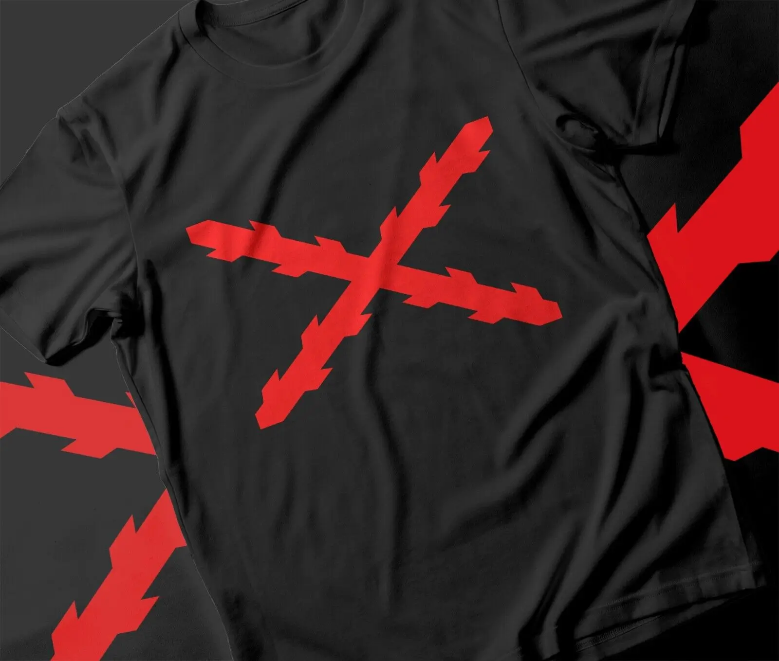 Бордовый крест Круз де боргоньский испанский терцзы blas de lezo футболка