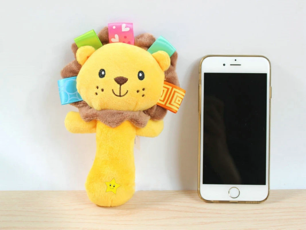 Мягкие плюшевые погремушки в форме животных