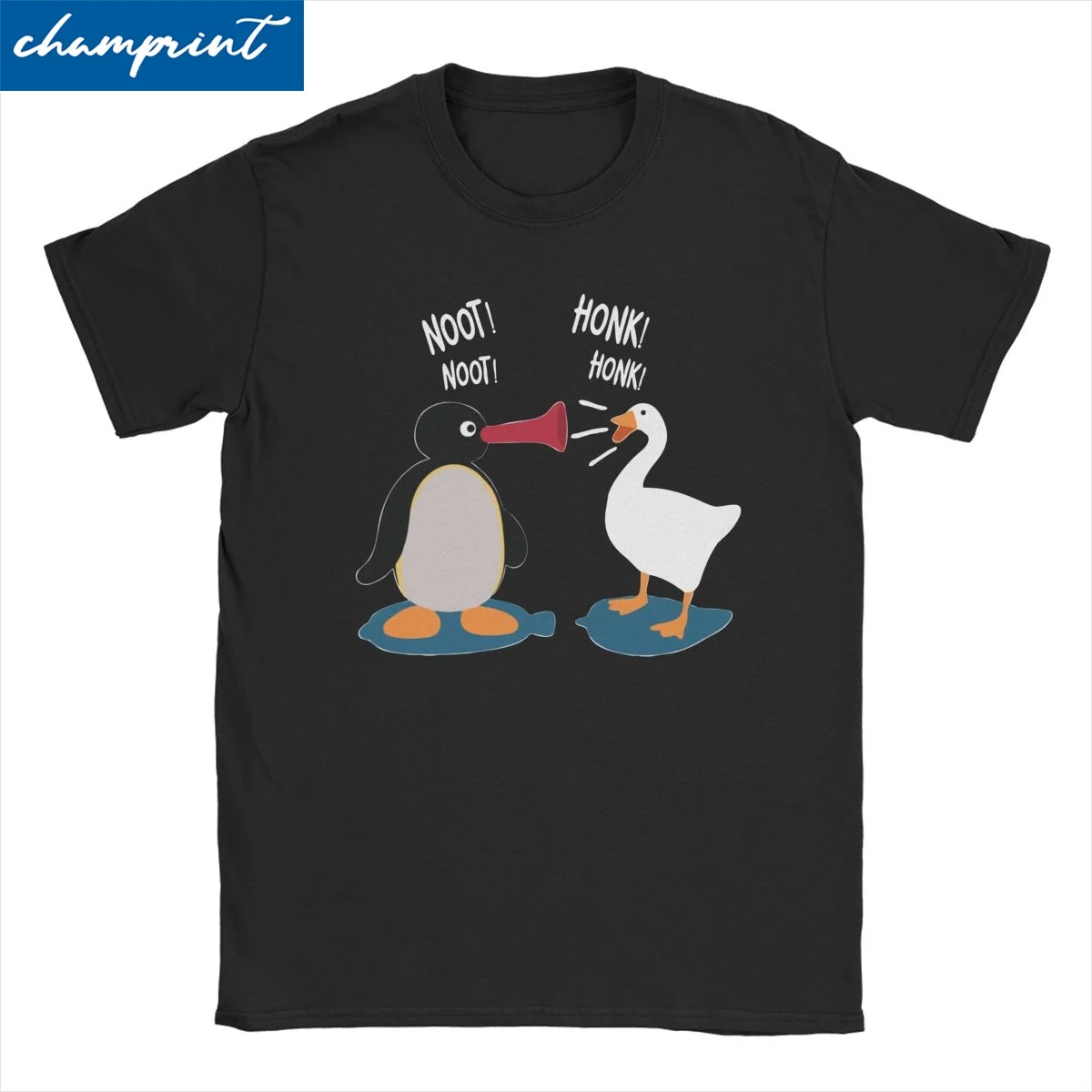 

Noot Honk T-Shirts Men Women Pingu Pinga Penguin Awesome Pure Cotton Tee Shirt O Neck Short Sleeve T Shirts Plus Size Clothes