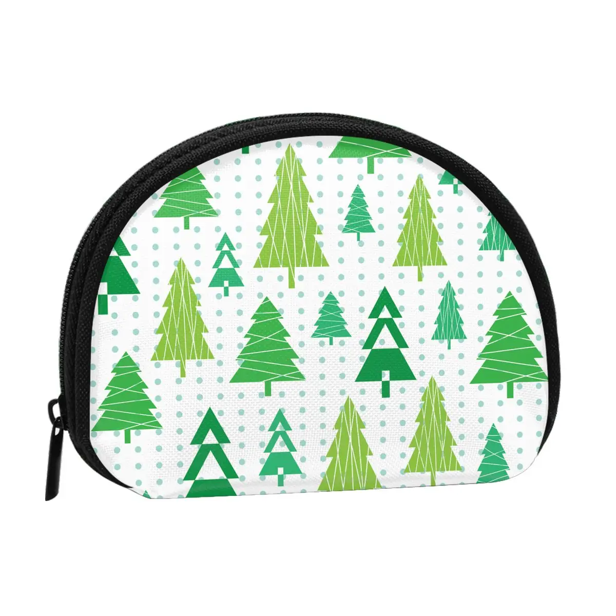 

Рождественский Кошелек для монет с 3D принтом, Дамская портативная Серебристая монетница для покупок, дорожная мини-сумка для кредитных карт, удостоверения личности, подарок