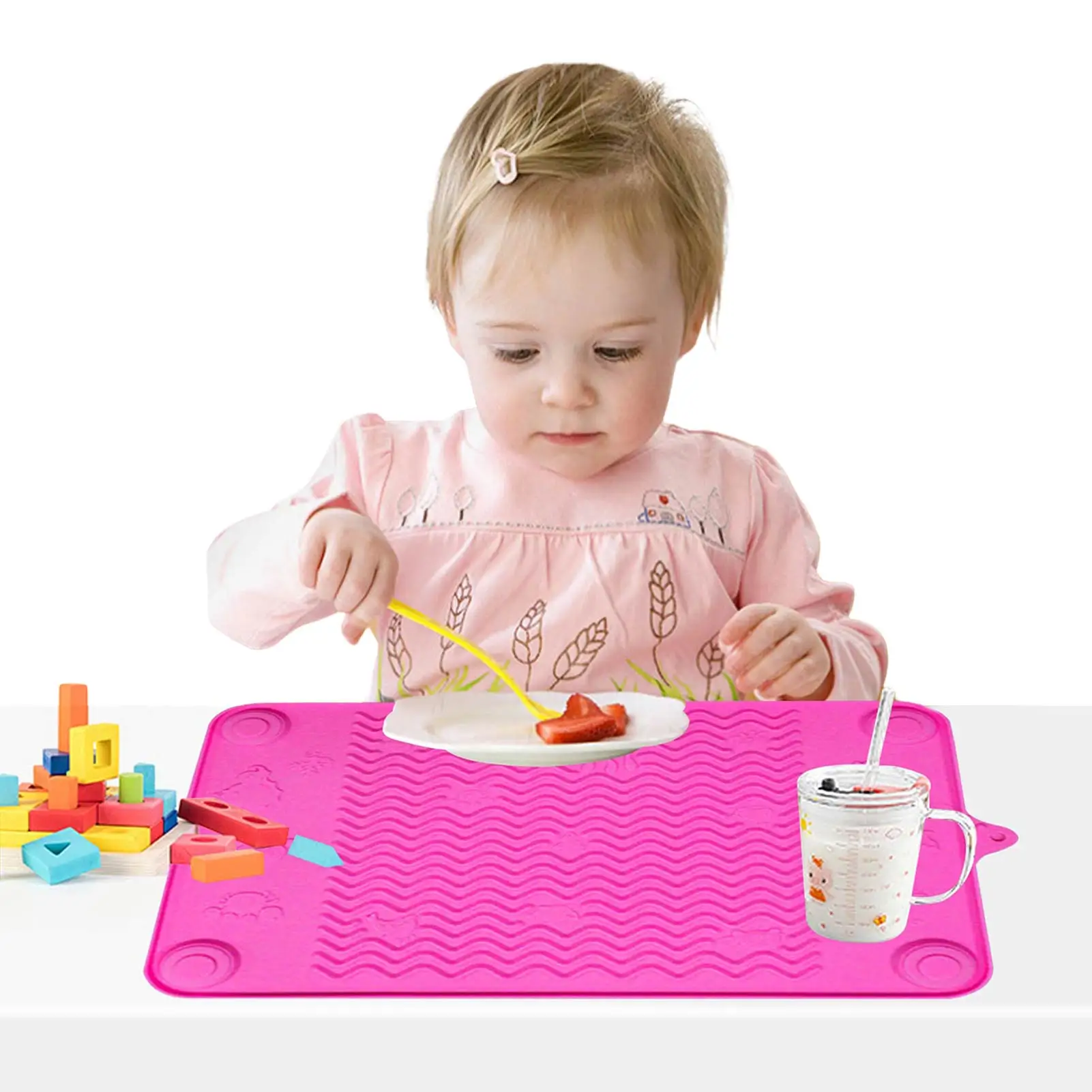 

Силиконовая подложка, детский коврик для тарелок, пищевой силиконовый Настольный коврик, водонепроницаемый Теплоизоляционный кухонный га...