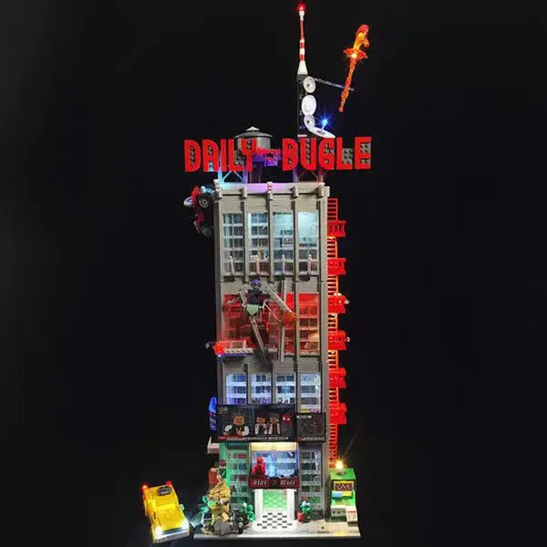 LED Lighting fro The Daily Bugle Building Of Daily Classic 76178 Building Blocks Bricks Birthday Christmas Gifts For Children