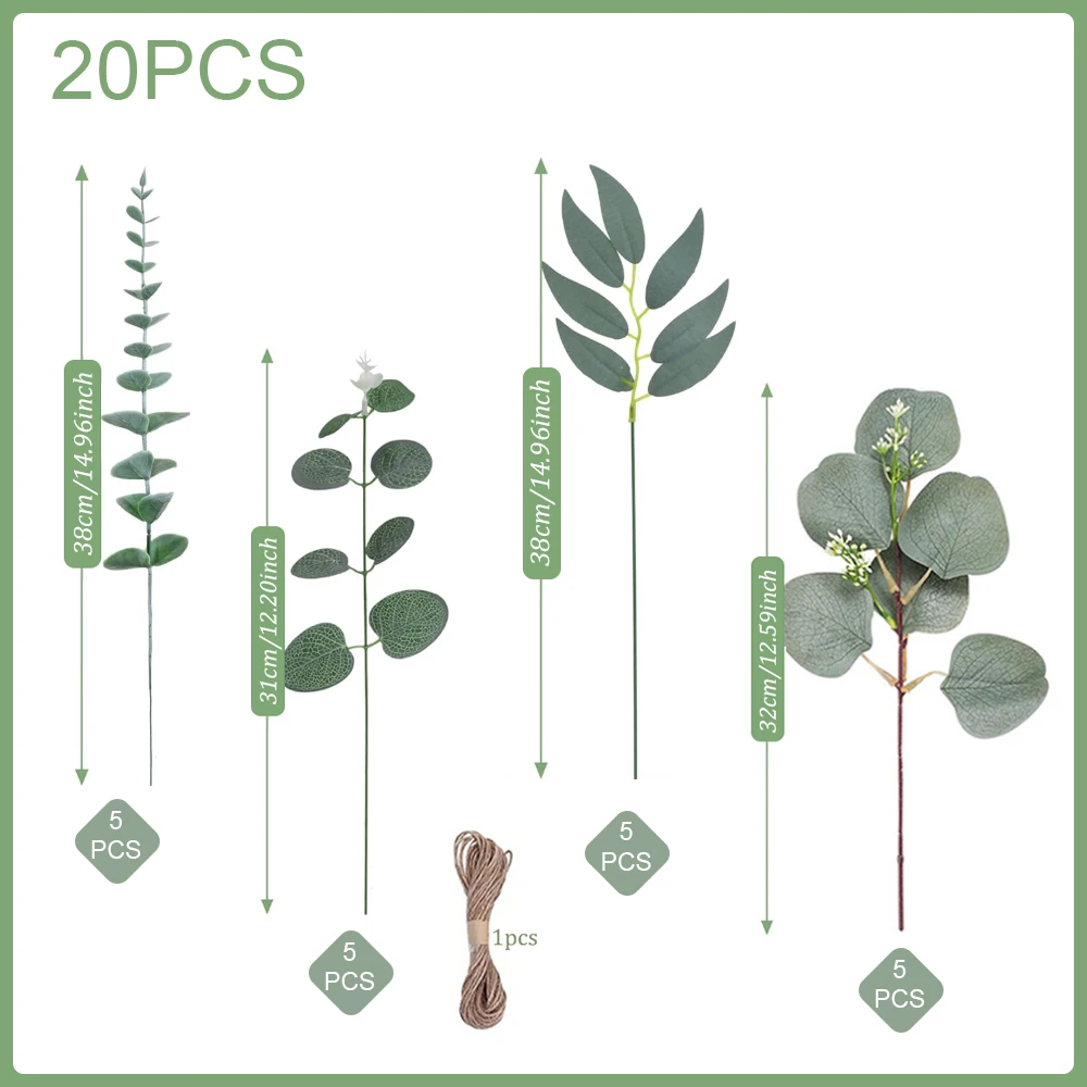 

Искусственные листья эвкалипта MUFU для букетов