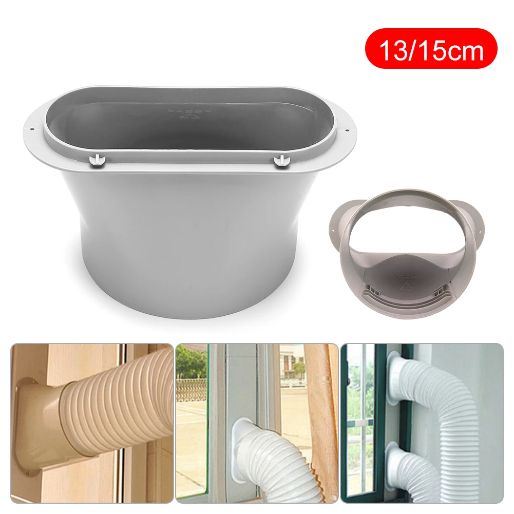 

5" 6" Portable Air Conditioner Hose Connector Exhaust Hose Coupler Window Adapter Flat Mouth Threaded Ventilation Pipe Connector