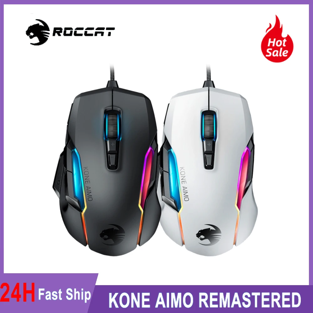 Игровая мышь ROCCAT Kone AIMO (remastered) с высокоточным оптическим датчиком Сова-глаз (от 100