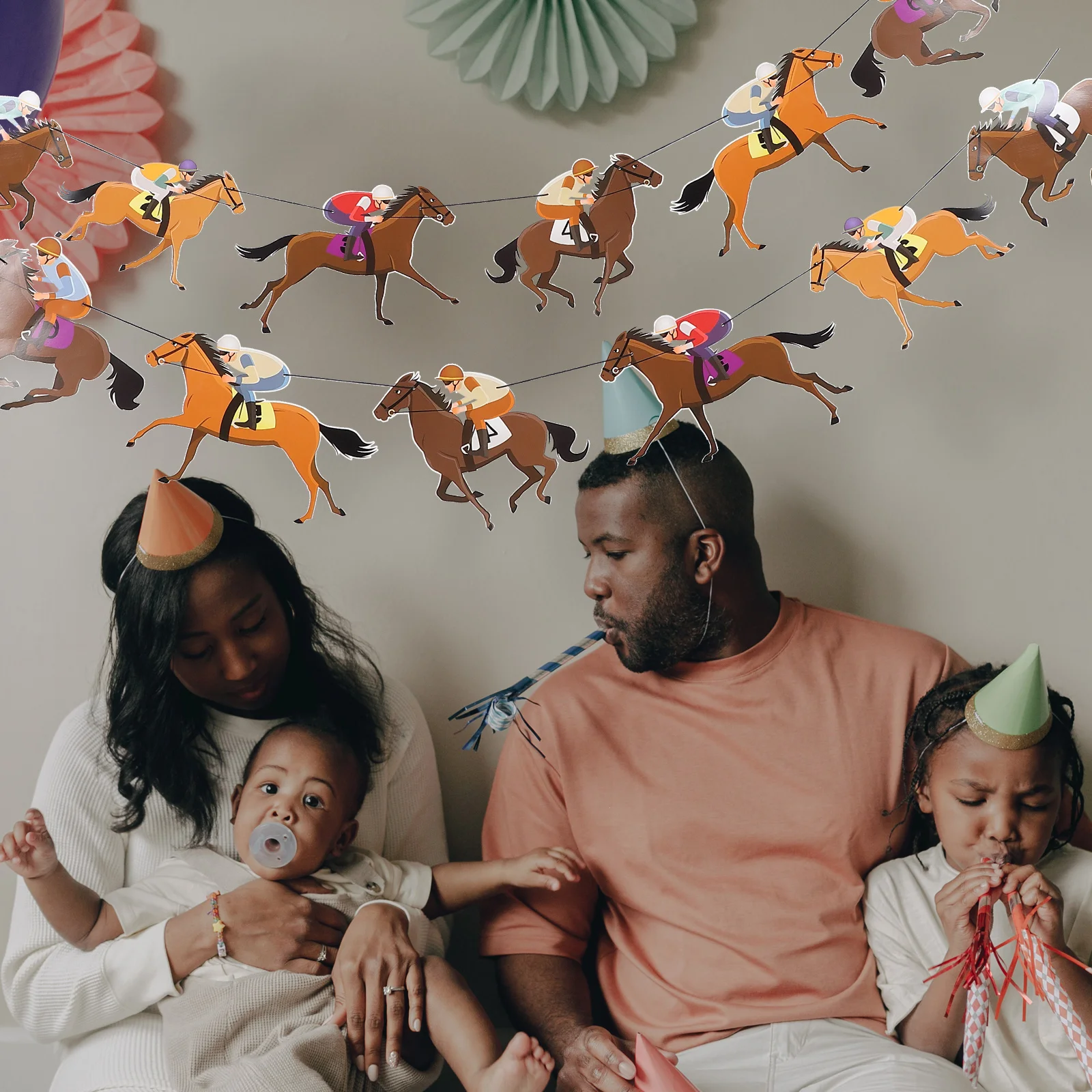 2 шт. флаг на день гонок украшения для скачек баннер домашних животных рождения