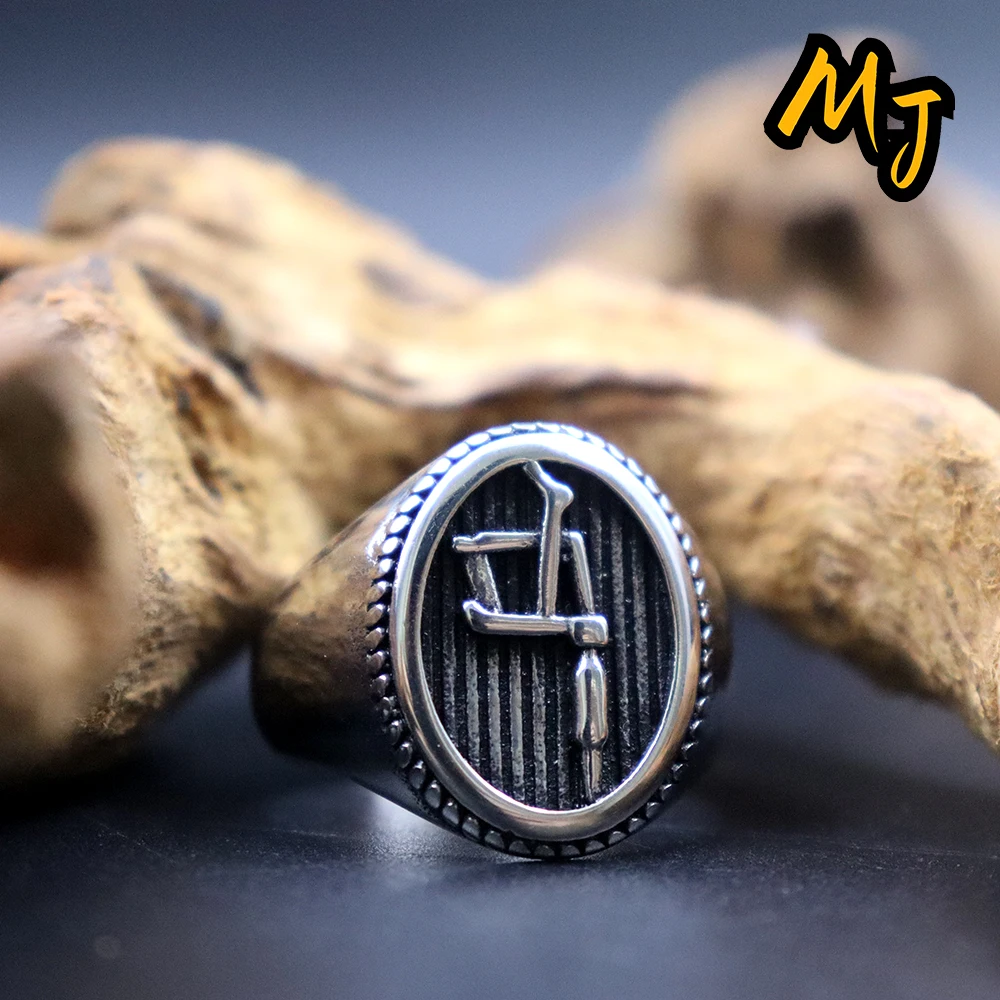 

Tattoo Machine Men Rings 316L Stainless Steel Vintage Street Barbershop Tattoo Artist Punk Rock Party Couple Jewelry Best Gift