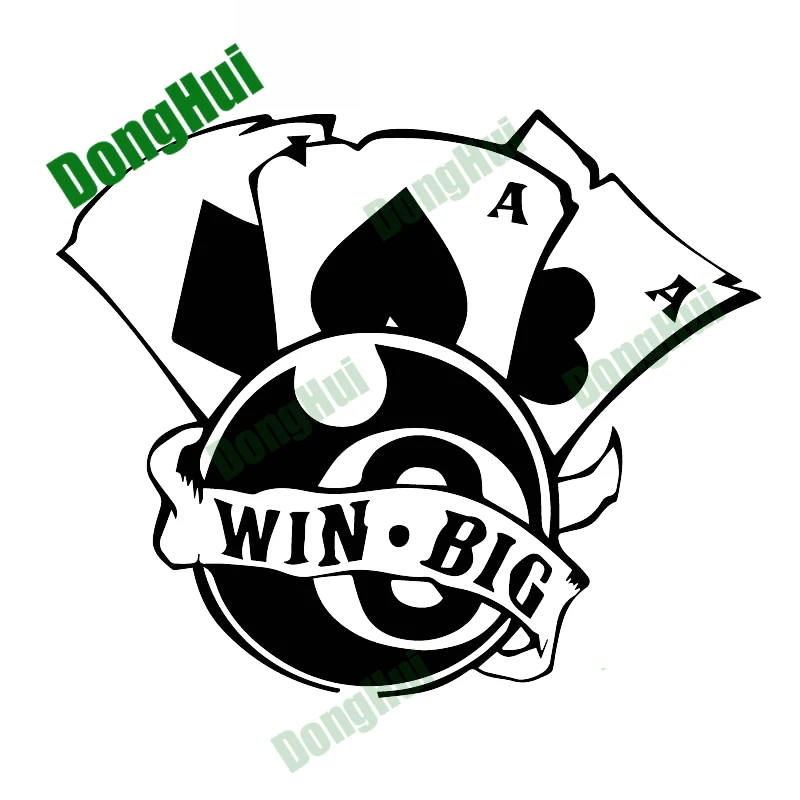 

Win Big Peak Billiards Car Window Stickers Rear Windshield Helmet Tablet Camper Van Skateboard Decals