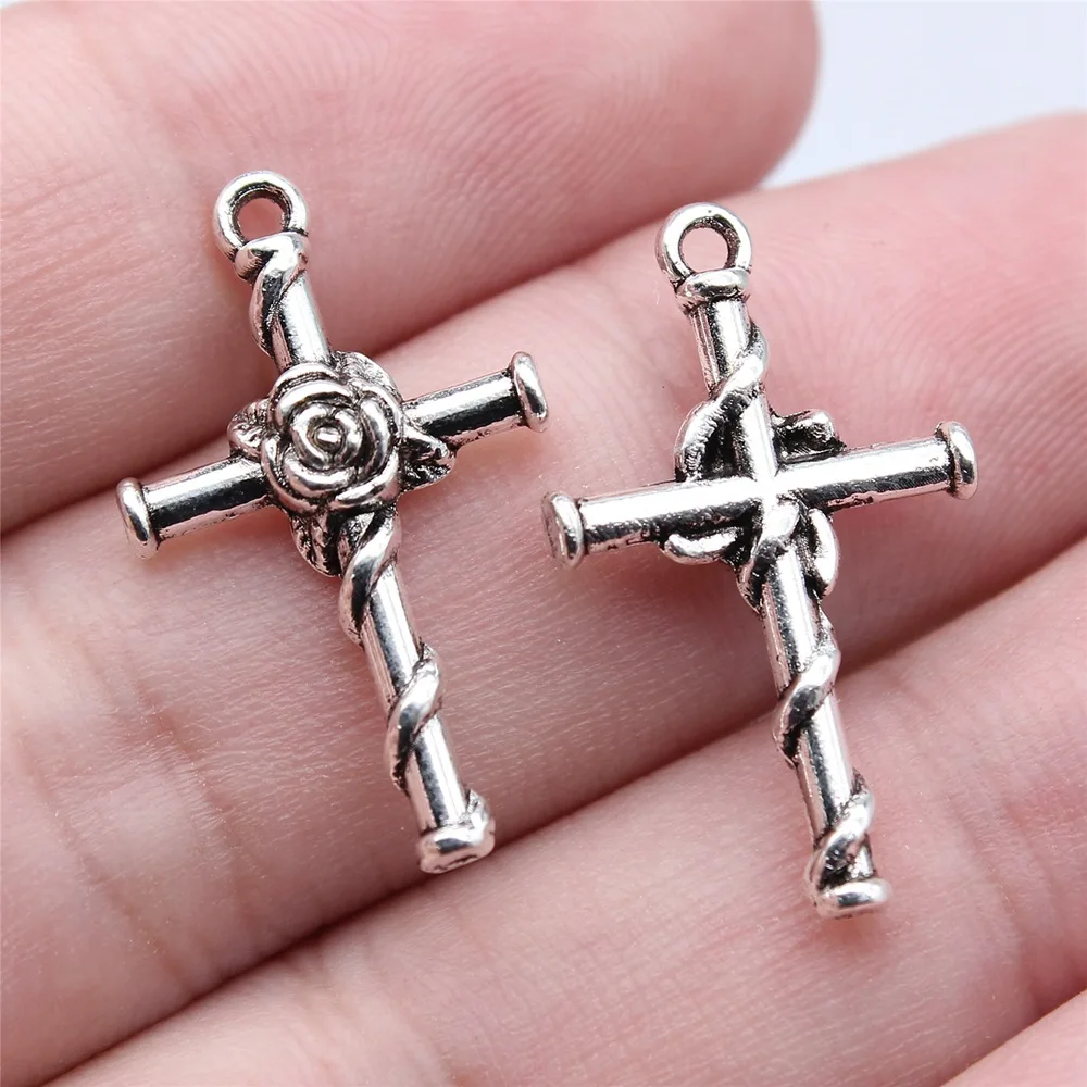 

30 шт., тибетские украшения в античном стиле, 26x15 мм