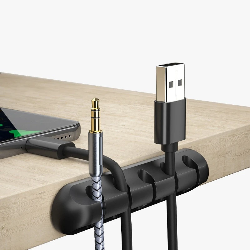 

Cable Organizer Management Wire Holder For Mouse Keyboard Earphone Mobile CellPhone Charger Cord Protector Desk Tidy Winder Clip