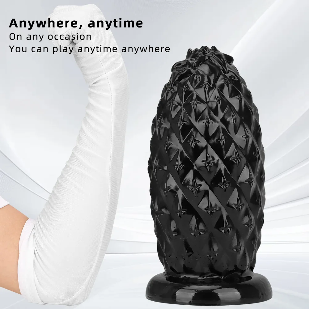13 см черный большой ананас Anales Stick гигантский пенис негабаритная толстая