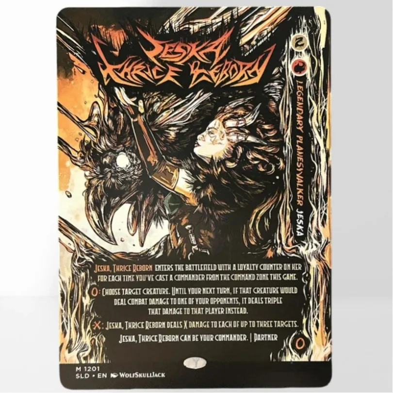 Фото SLD HOLO46-40-2 TCG Magic: The Gathering Dark Ritual Астарион, Декадентская Джеска, Трижды Возрожденная, немецкий черный картон №2