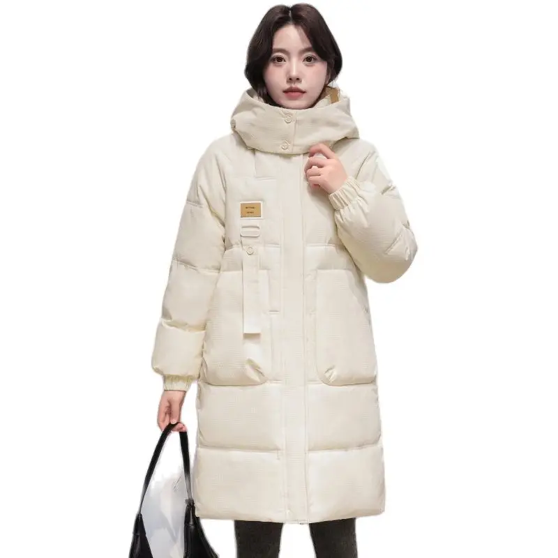 

Down Cotton-padded Jacket Winter Women's 2023 New Temperament Long Fashion Loose Korean Version Of Warm Hooded Coat Women Tide.