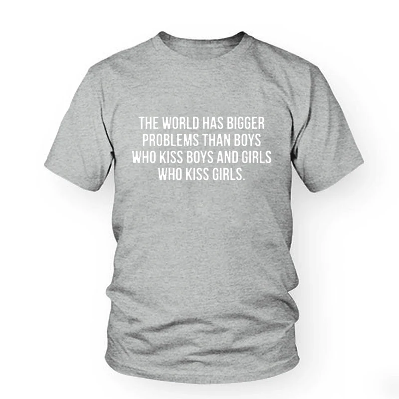 Модная одежда женская футболка с большими проблемами чем у мальчиков которые