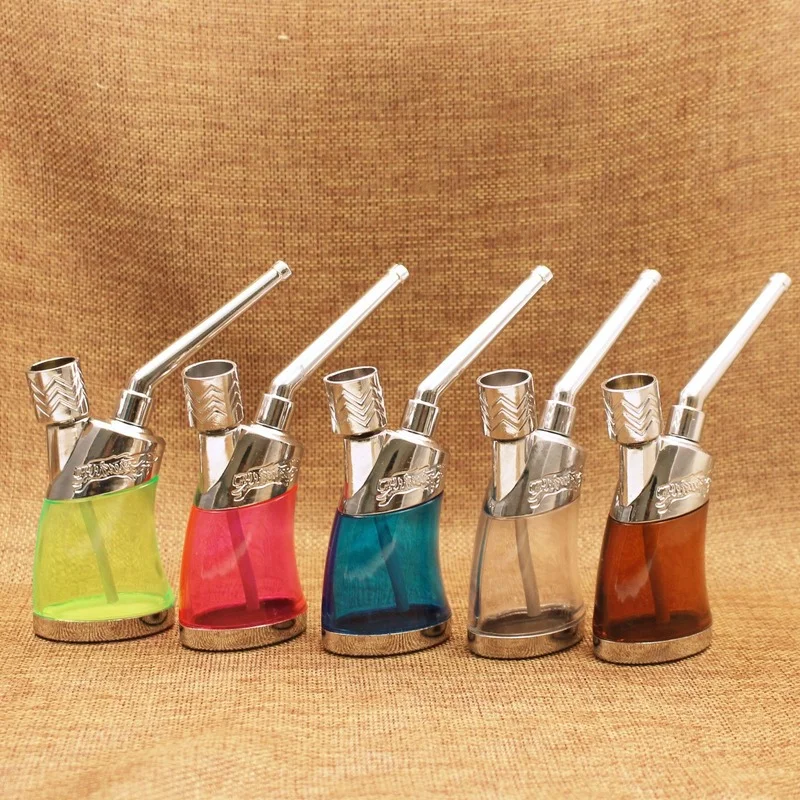 

High Quality Portable Hookah Smoking Pipes Recycle Cleanable Cigarette Filter Health Metal Tube Hookah Filtration Outdoor Tools