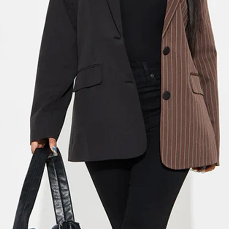 Beautyblue Куртки Верхняя одежда для женщин Новая мода Глубокий v-образный вырез с