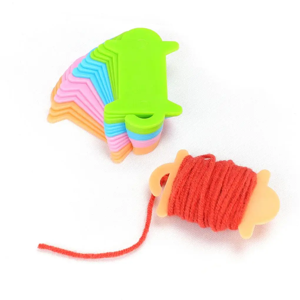 

Plastic Stitching Yarn Bobbins Cross Stitch Spool Weave Winder Embroidery Thread Organizer Holder