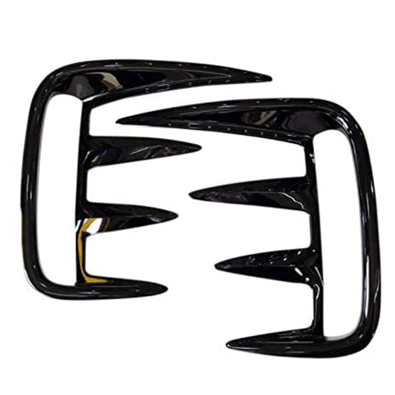 2 предмета черный ABS передняя противотуманная фара Накладка на переднюю панель