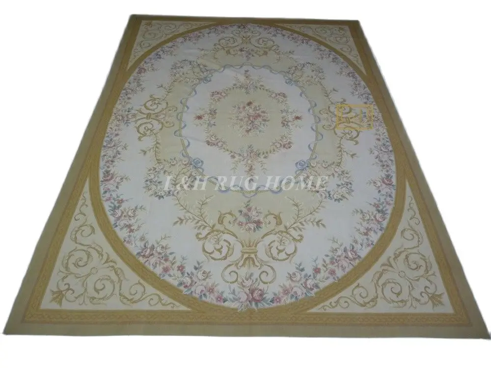 

Free shipping 8.2'x11.4' French Aubusson weave rugs handmade aubusson carpets