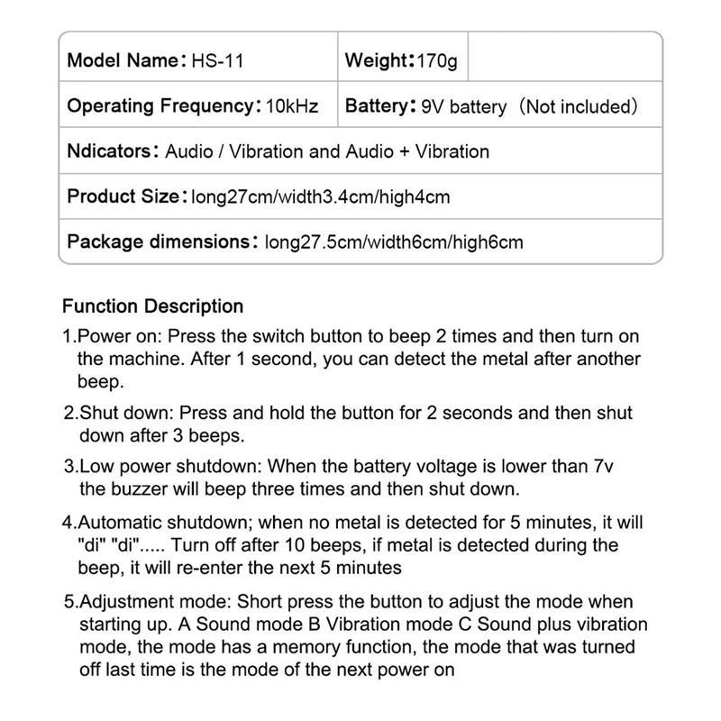 Металлоискатель Pinpointer ЖК-дисплей водонепроницаемый с высокой чувствительностью
