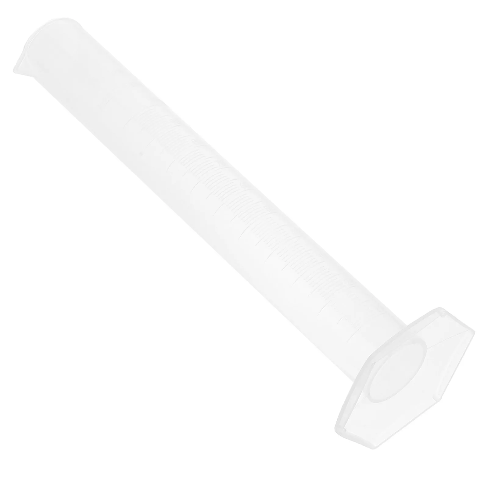 Пластиковый мерный цилиндр объемом 100 мл, лабораторный измерительный цилиндр, точная непромокаемая поверхность, широкий ободок, носик для наливания, устойчивое основание, для лаборатории. (art.: 3920dcf0eadca) - 3920dcf0eadca