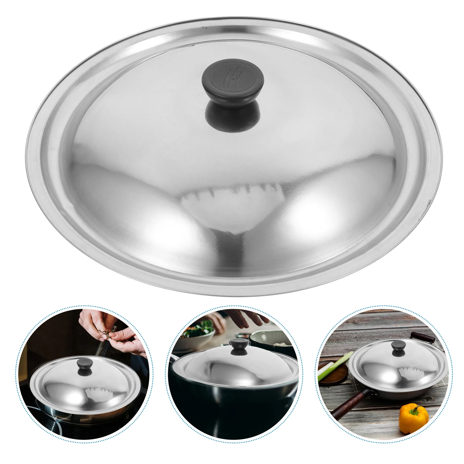 Крышка кастрюли из нержавеющей стали для жарки кипячения приготовления на пару