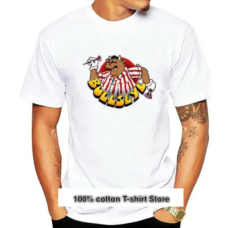 

Camiseta de Bullseye para hombres, prenda de vestir, с темным бромом, удобная, фильм de culto, de los years 70 y 80