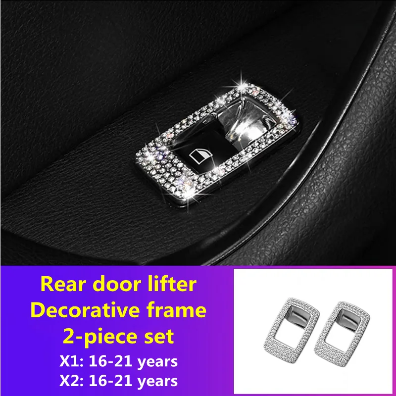 

Diamond crystal interior decorative stickers are used for BMW X1 F48 F49 X2 F39 16-21 steering wheel center console air outlet.