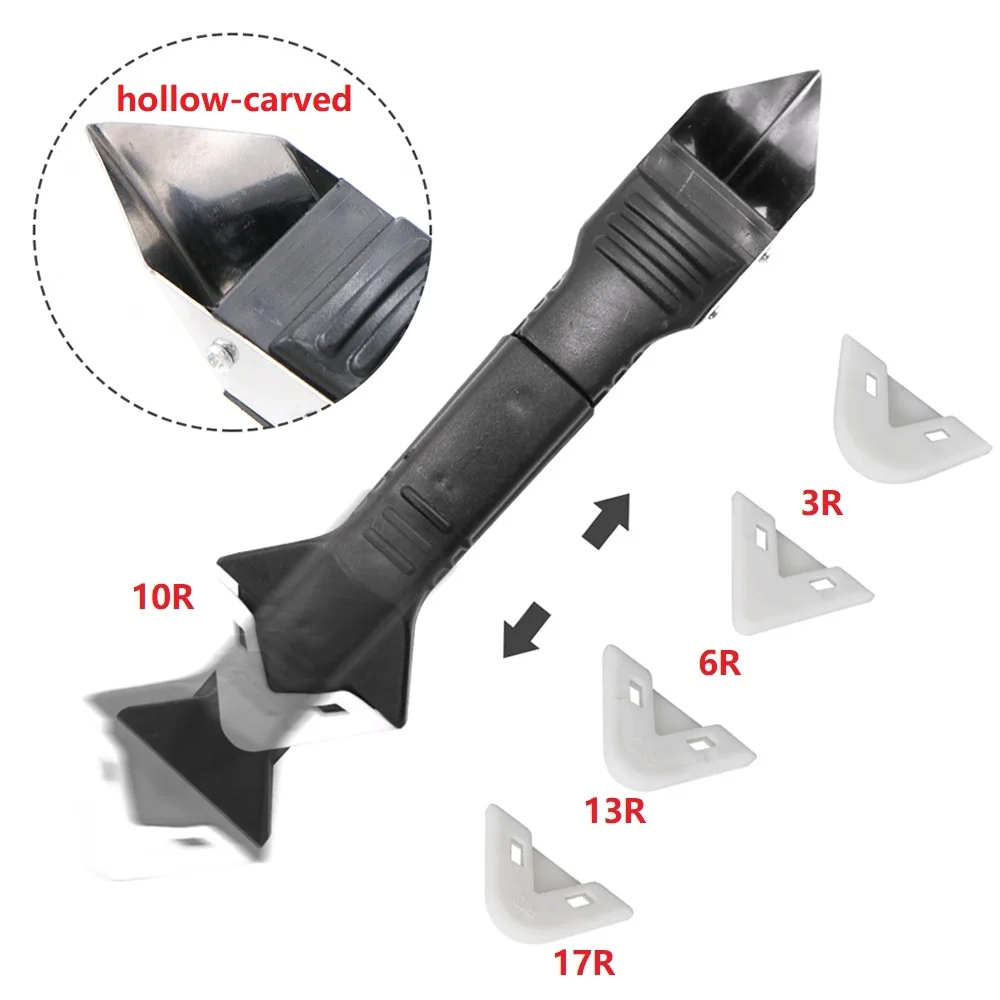 

Silicone Sealant Remover Tool Kit 13cm ABS Plastic Glue Scraper Glue Heads Caulking Mould Removal