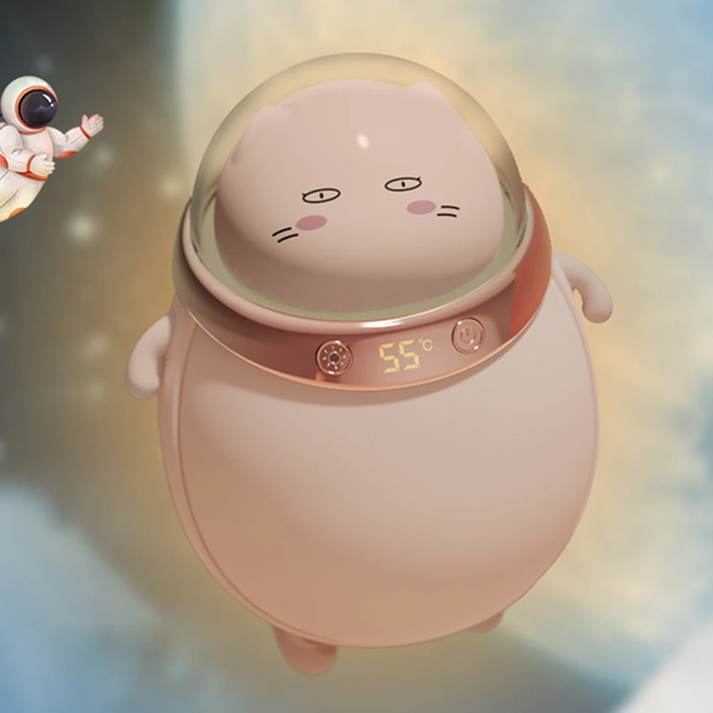 

Электрическая грелка для рук 2 в 1, подогреватель в форме астронавта, светодиодный цифровой дисплей, быстрая электрическая грелка для рук, 2 р...